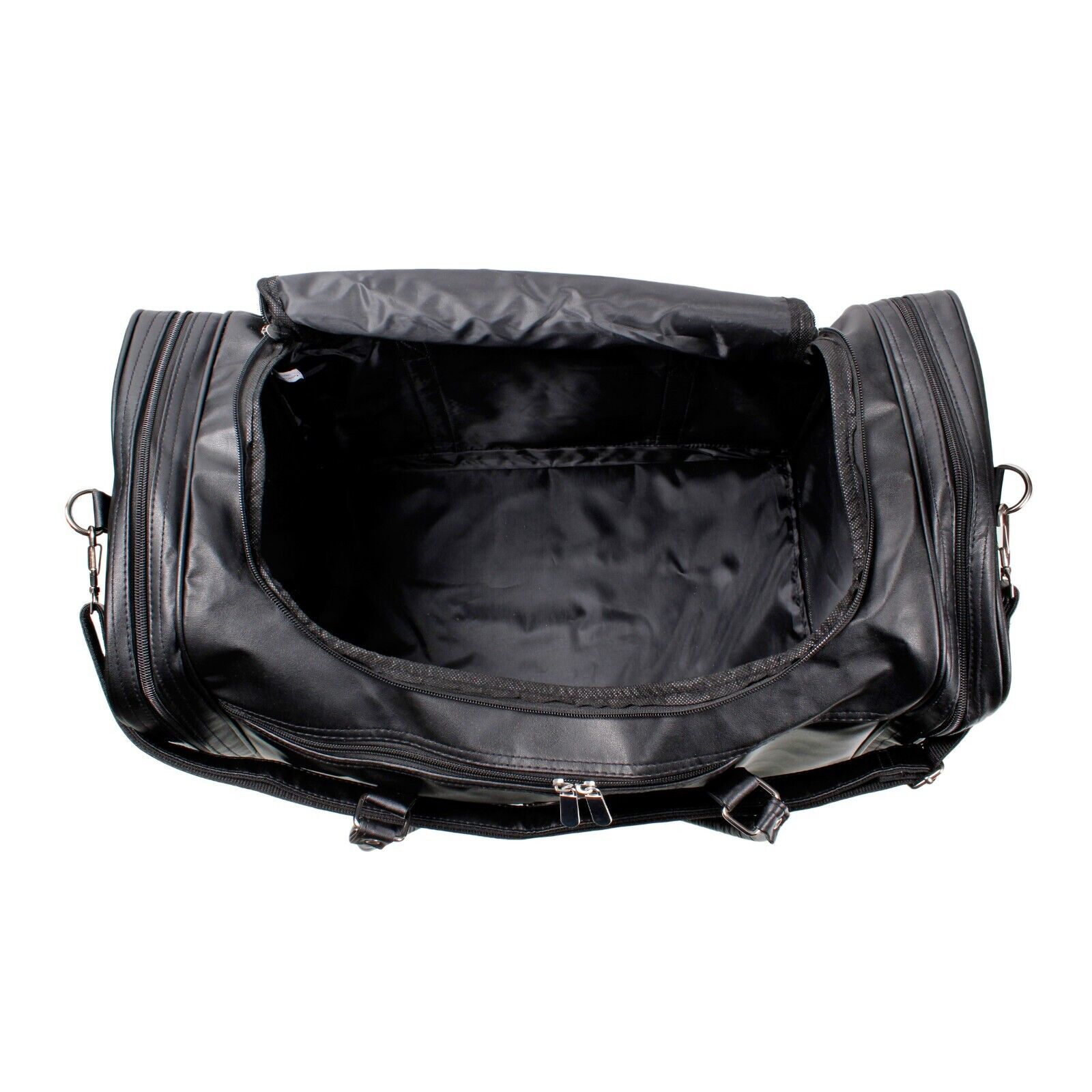 Travel Leatherette Holdall Luggage Weekend Duffel Travel Gym Bag UK SELLER