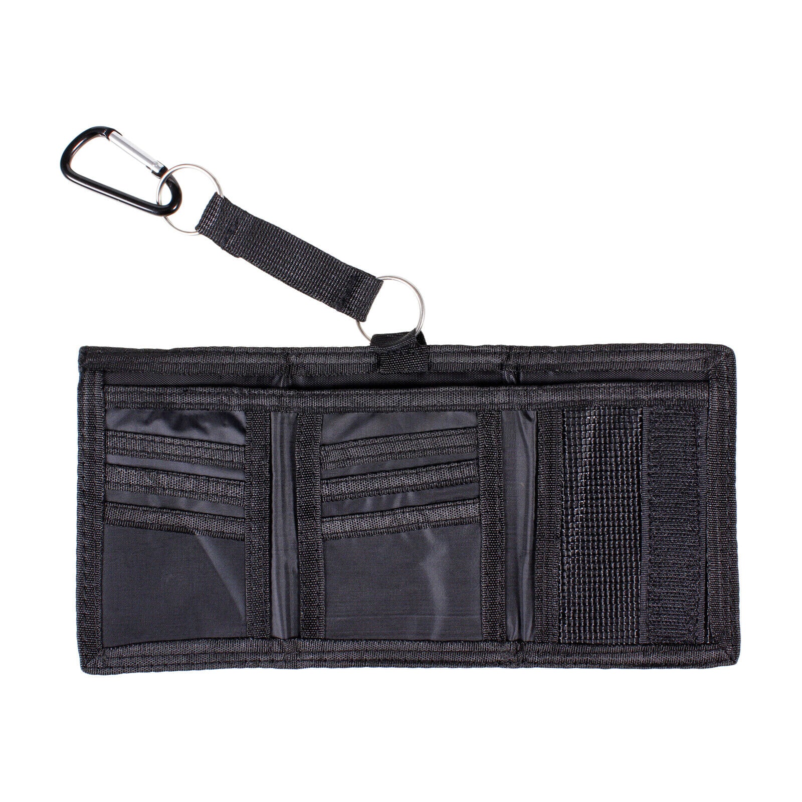 Mens Boys Sturdy Wallet Canvas Belt Clip Credit/Debit Card TriFold UK SELLER