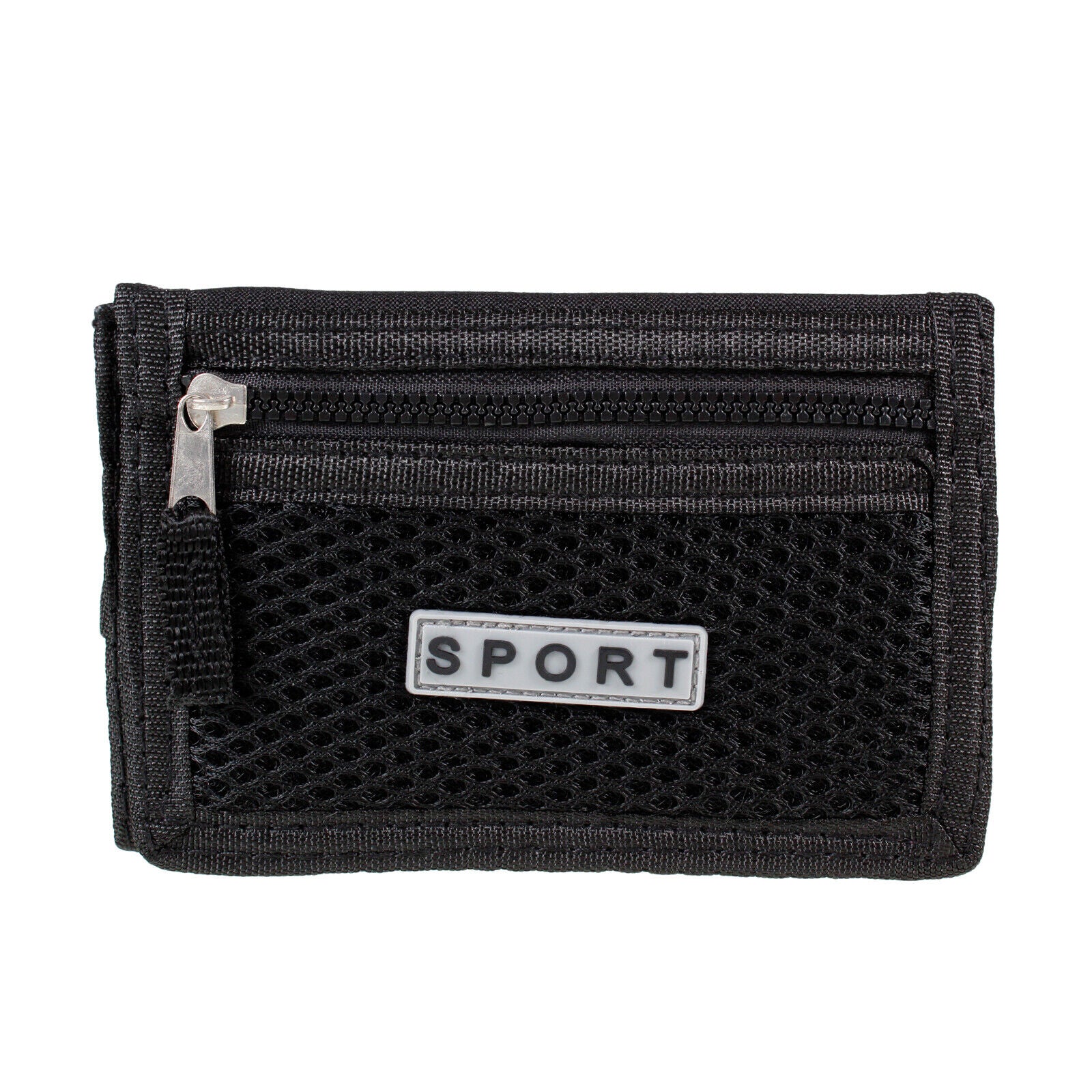 Mens Boys Sturdy Wallet Canvas Belt Clip Credit/Debit Card TriFold UK SELLER