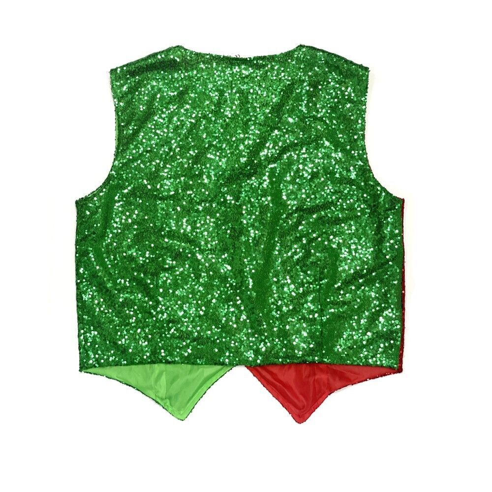 Mens Vintage Christmas Waistcoat Slim Xmas Party Festive Fancy Vest Jacket Coats