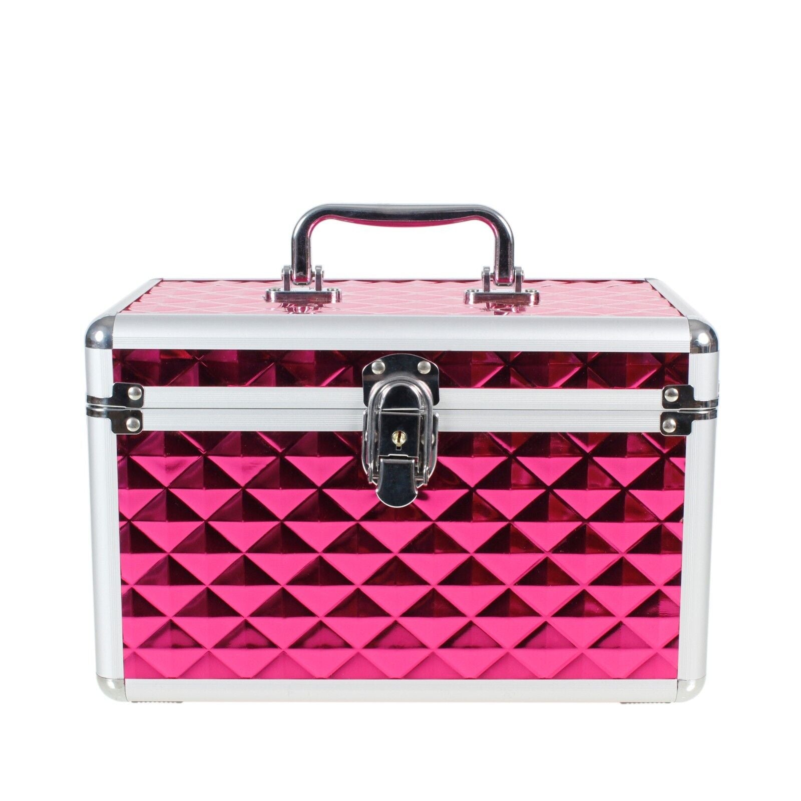 Aluminium Hard Make Up Travel Storage Box Cosmetic Beauty Vanity Case Organiser