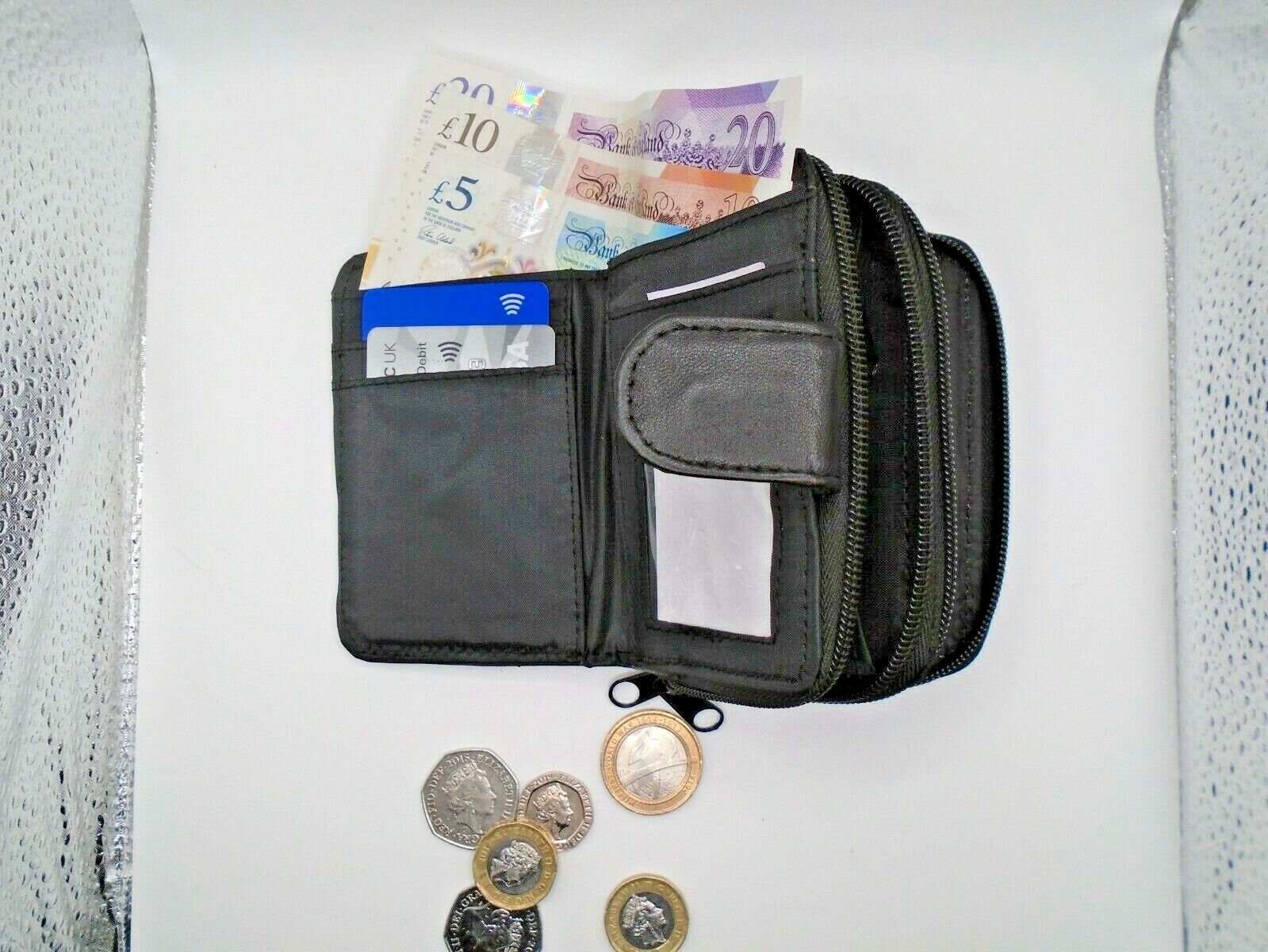 Ladies Leather Purse Compact Small Notes Coins Cards