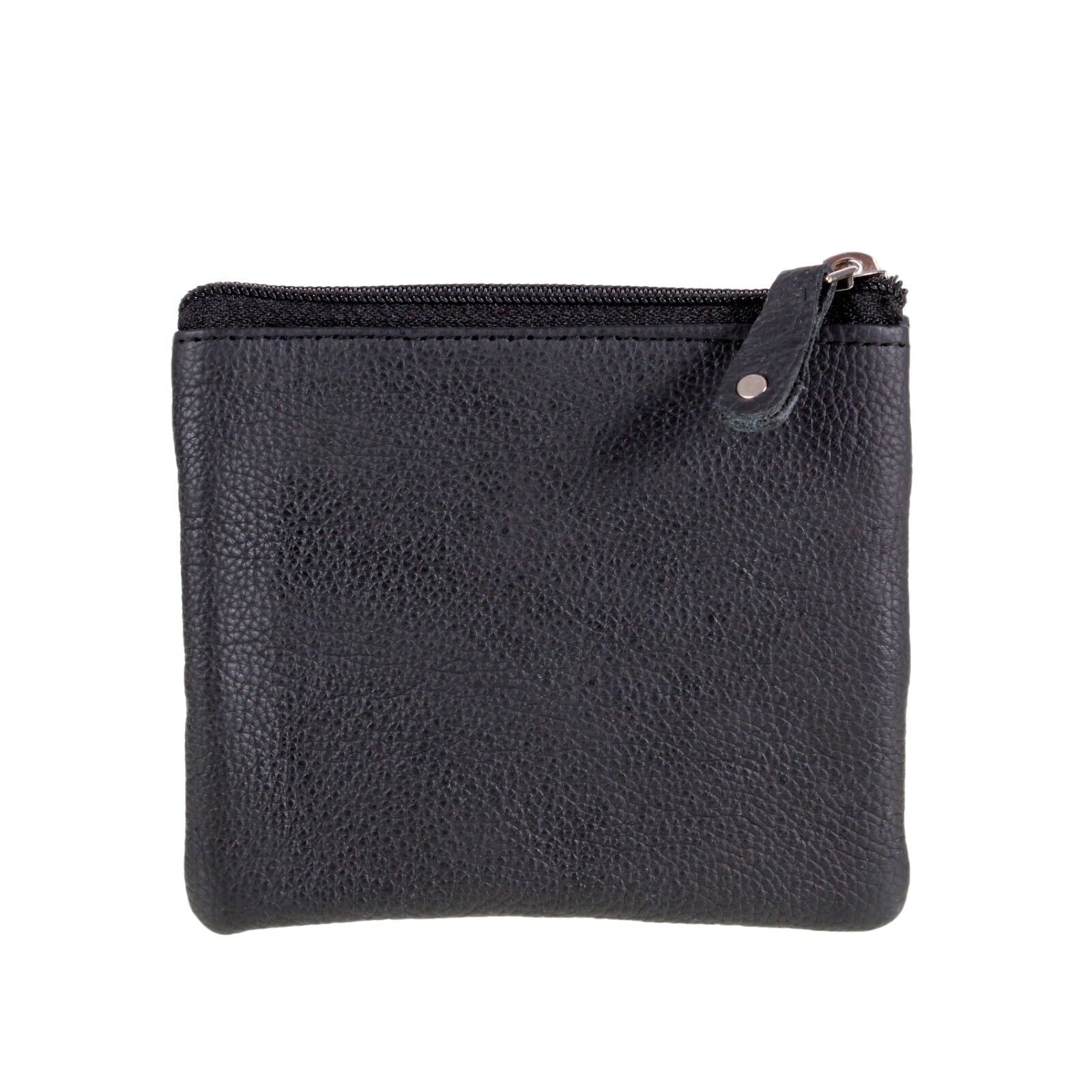 Small Coin Pouch Purse Key Holder Leather Zip Wallet Card Holder