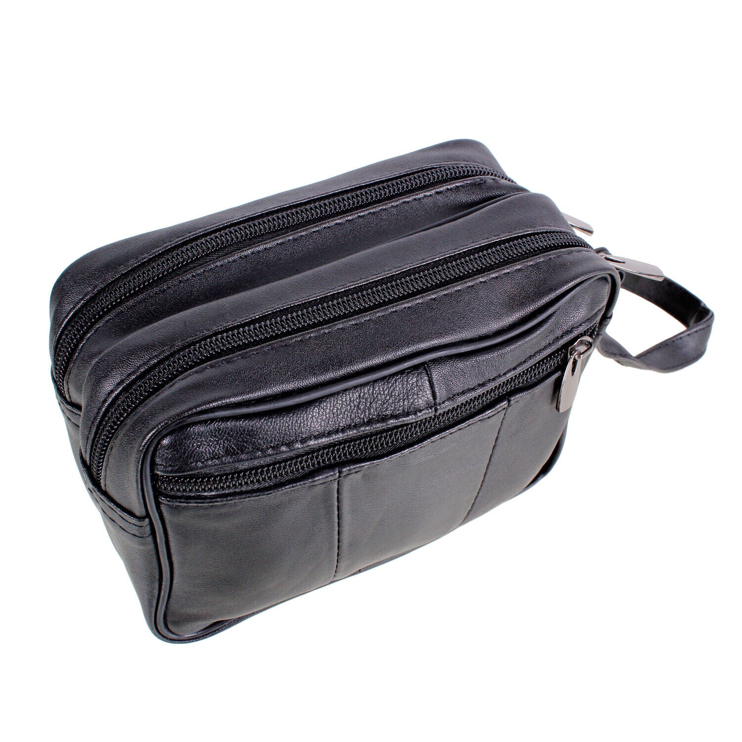 Mens Travel Washbag - toiletry bag, washbag, Real Leather UK SELLER