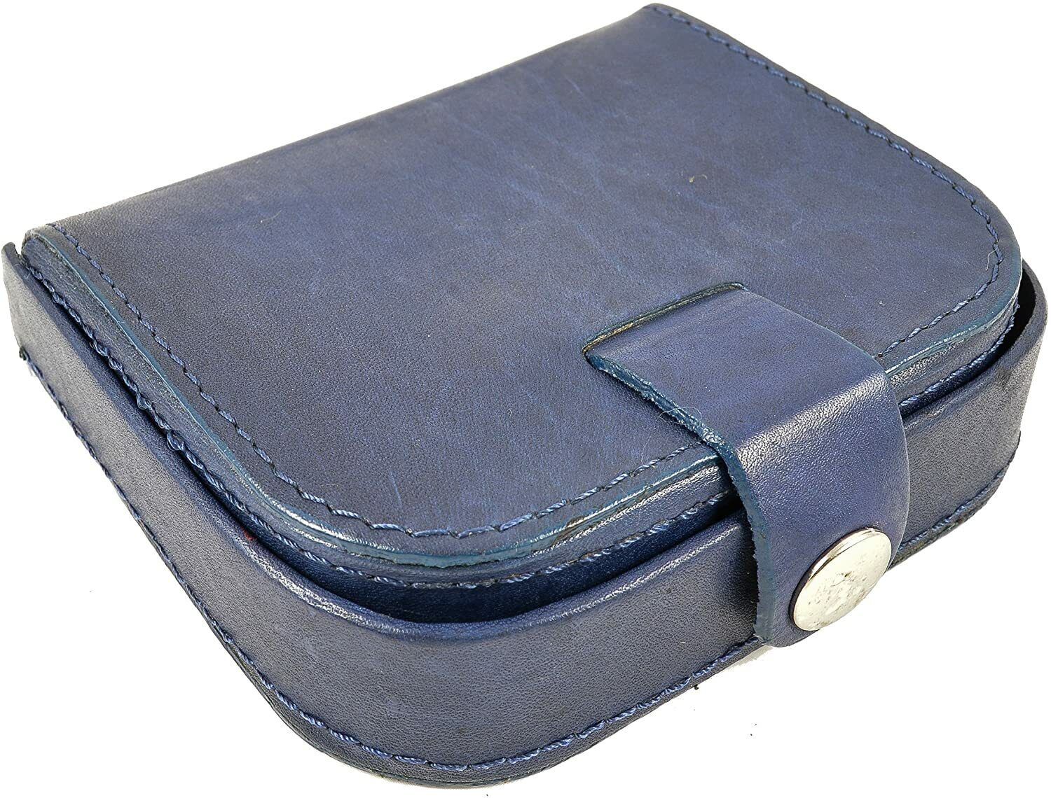 Mens Ladies High Quality Real Leather Coin Pouch Tray Wallet Notes Purse Change