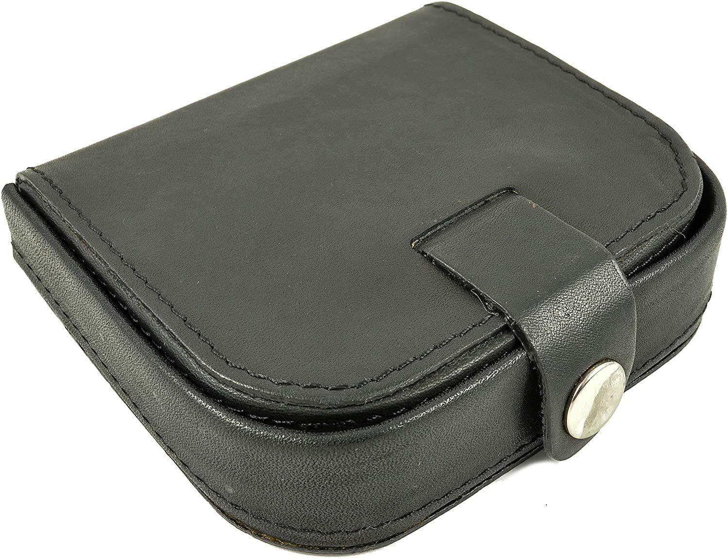 Mens Ladies High Quality Real Leather Coin Pouch Tray Wallet Notes Purse Change