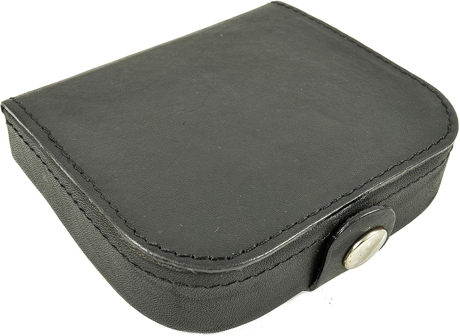 Mens Ladies High Quality Real Leather Coin Pouch Tray Wallet Notes Purse Change
