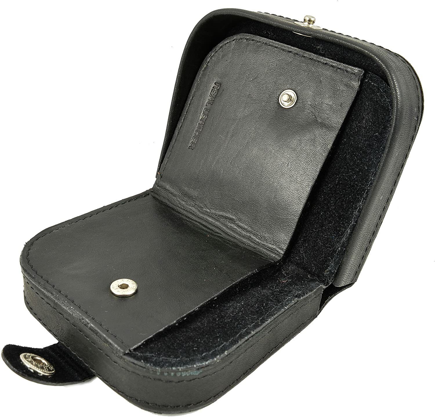 Mens Ladies High Quality Real Leather Coin Pouch Tray Wallet Notes Purse Change