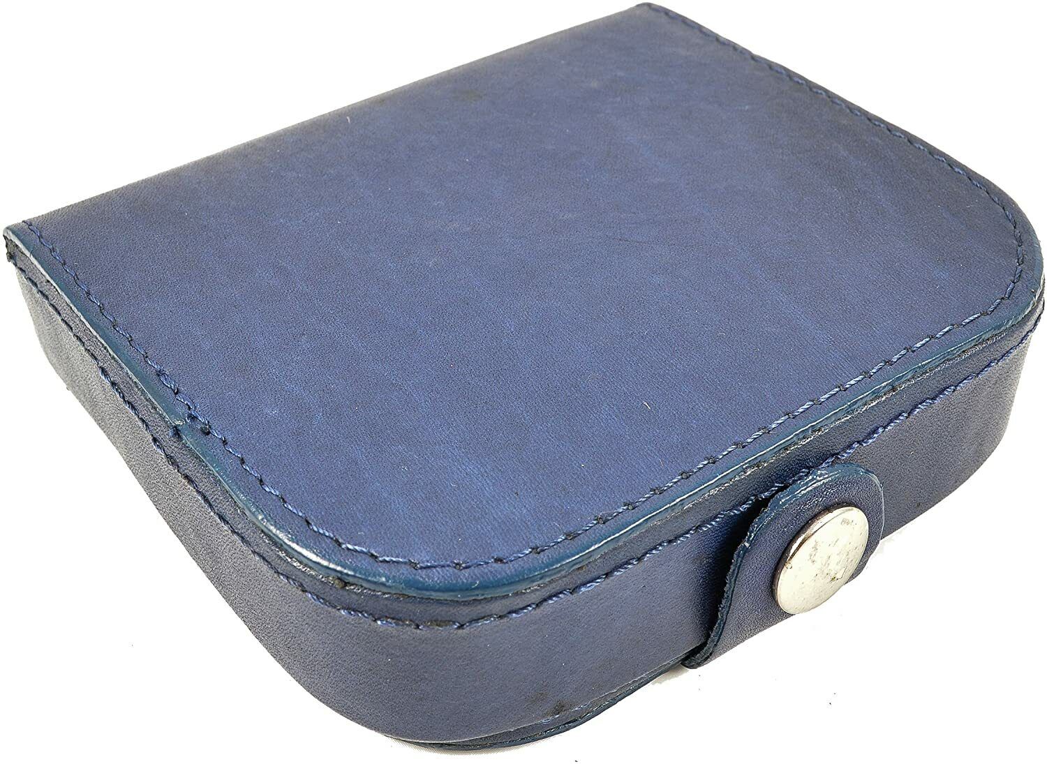 Mens Ladies High Quality Real Leather Coin Pouch Tray Wallet Notes Purse Change