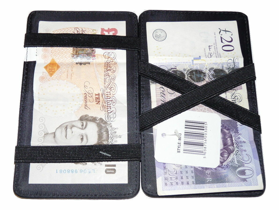 Magic wallet milkman taxi bus money trader puzzle wallet strong Burgundy