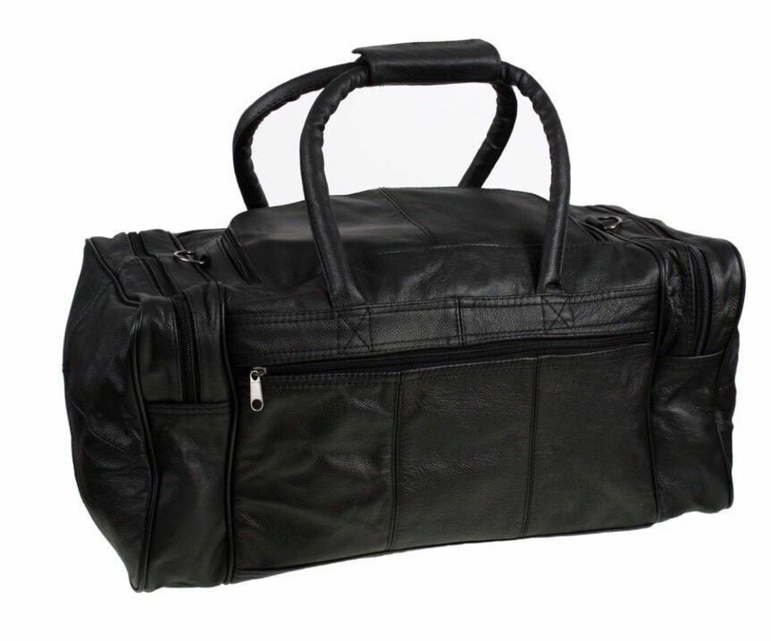 Mens Holdall Overnight Luxury Leather Travel/Weekend Bag Cowhide Quality Brown