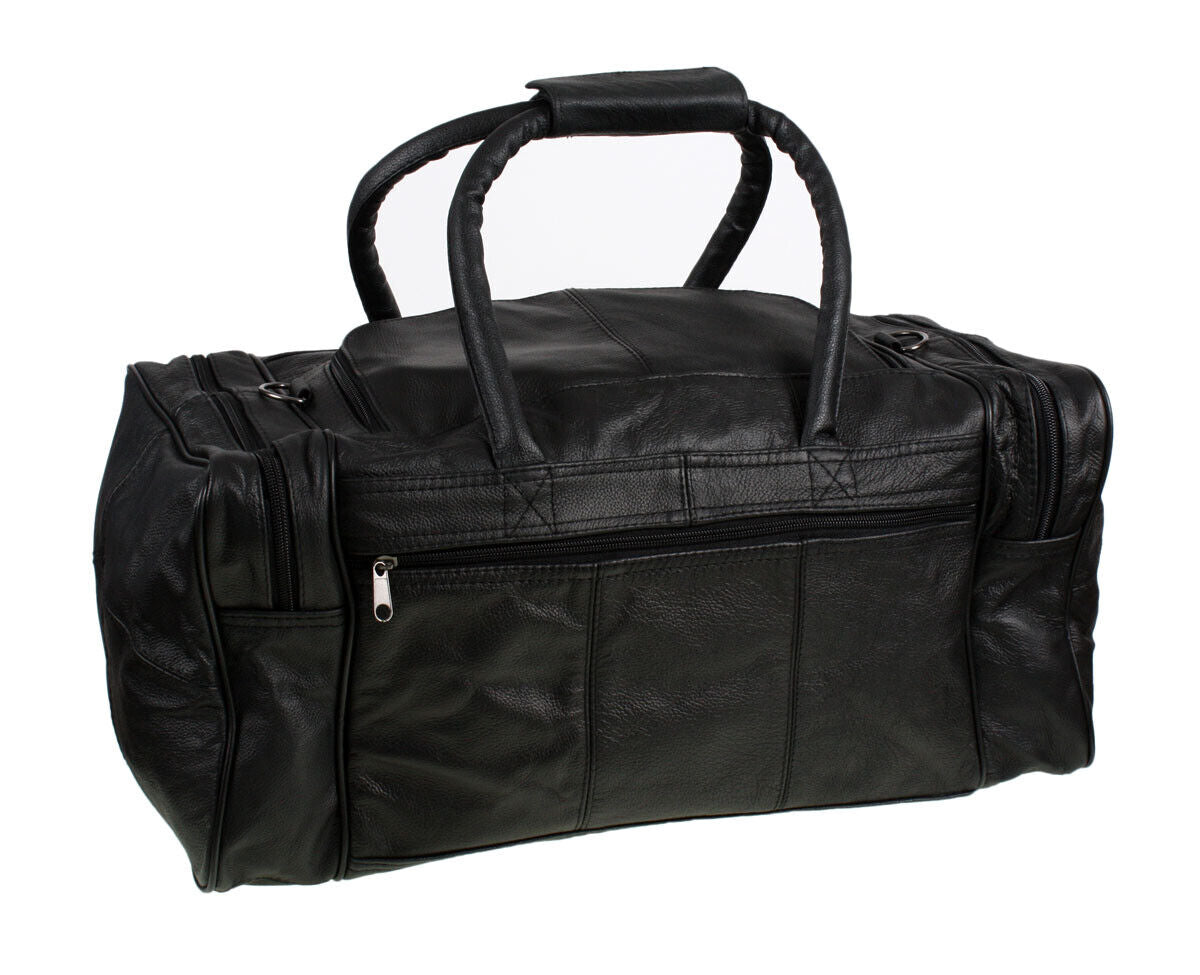 Mens Holdall Overnight Luxury Leather Travel/Weekend Bag Cowhide Quality Brown