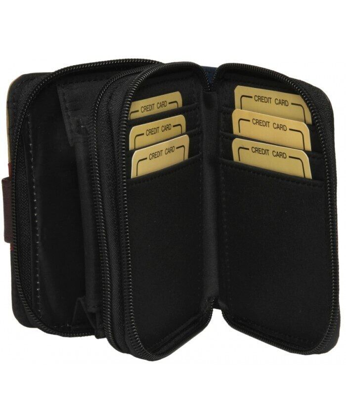 Ladies Leather Purse Wallet with Three Section for Note Change, Cards RFID