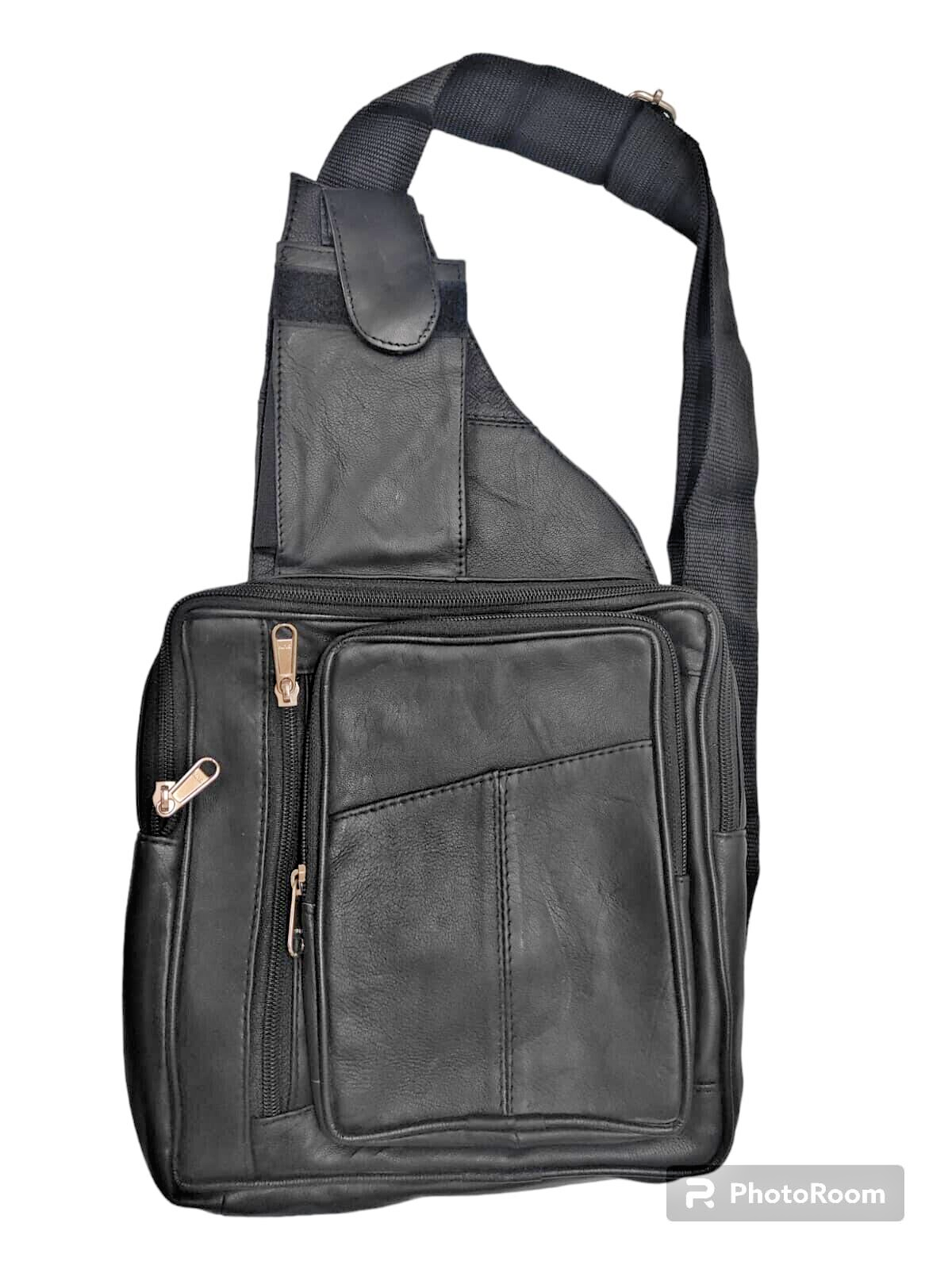 MENS REAL LEATHER TRAVEL SHOULDER MAN BAG CROSS BODY MESSENGER UK