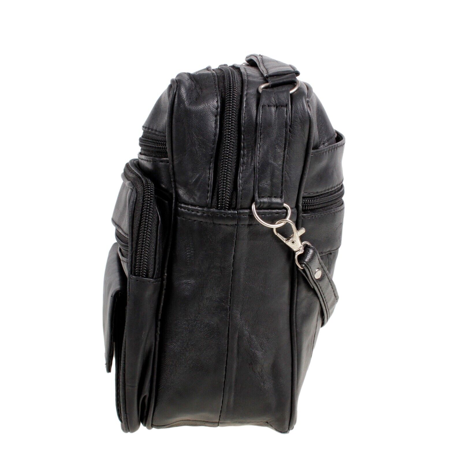 MENS REAL LEATHER TRAVEL SHOULDER MAN BAG CROSS BODY MESSENGER