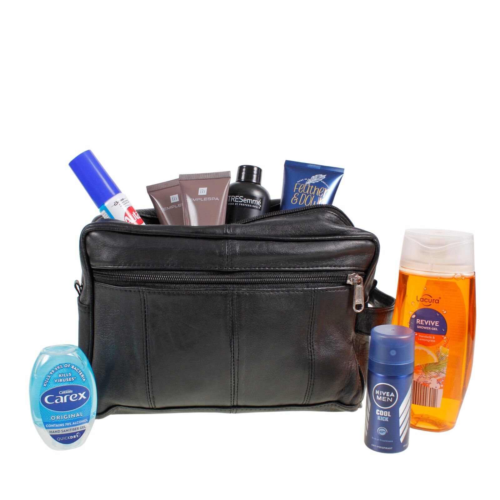 Toiletry Wash Bag Travel Toiletries Washbag Black UK