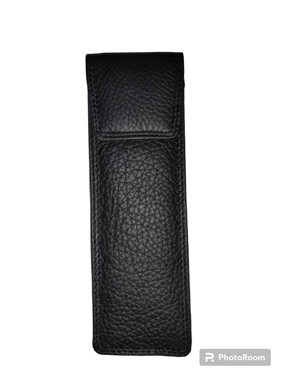 Real LEATHER SLIM GLASSES CASE spec reading sun sleeve pouch Gents Ladies Women