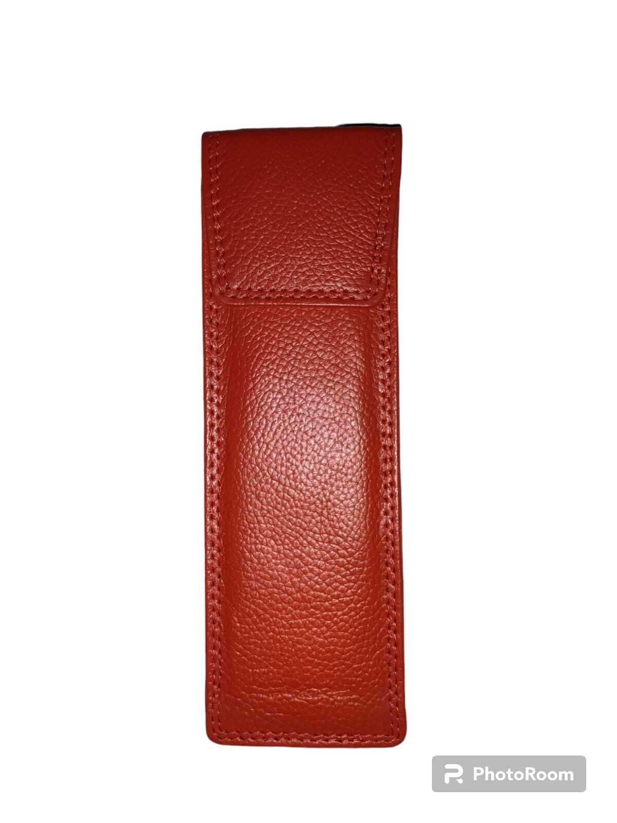 Real LEATHER SLIM GLASSES CASE spec reading sun sleeve pouch Gents Ladies Women