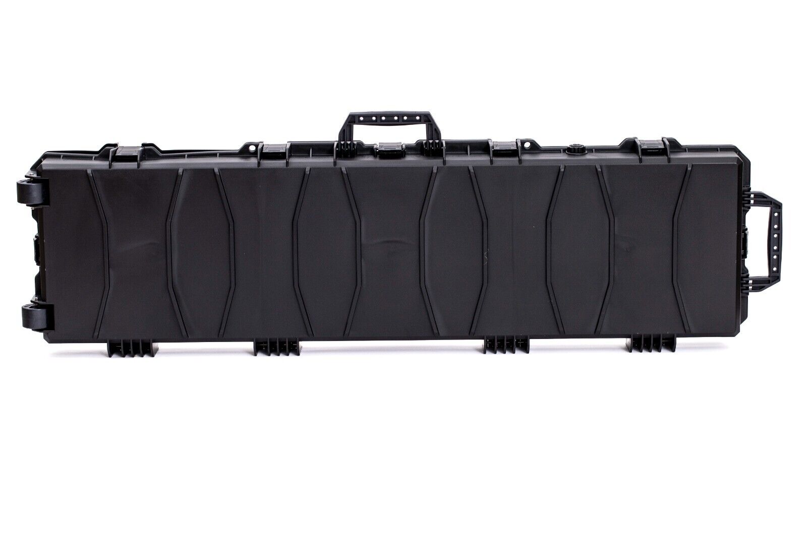 Hard Gun Case Extra Large Wheeled Hard Case (Wave Foam); Black