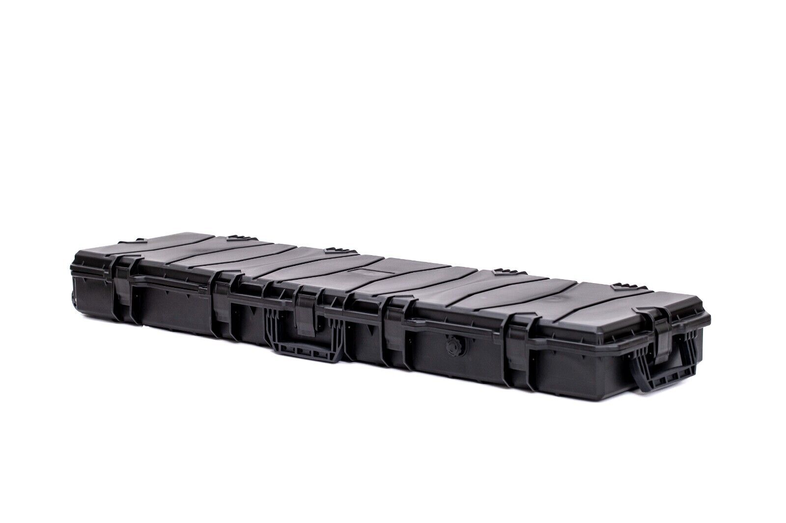 Hard Gun Case Extra Large Wheeled Hard Case (Wave Foam); Black
