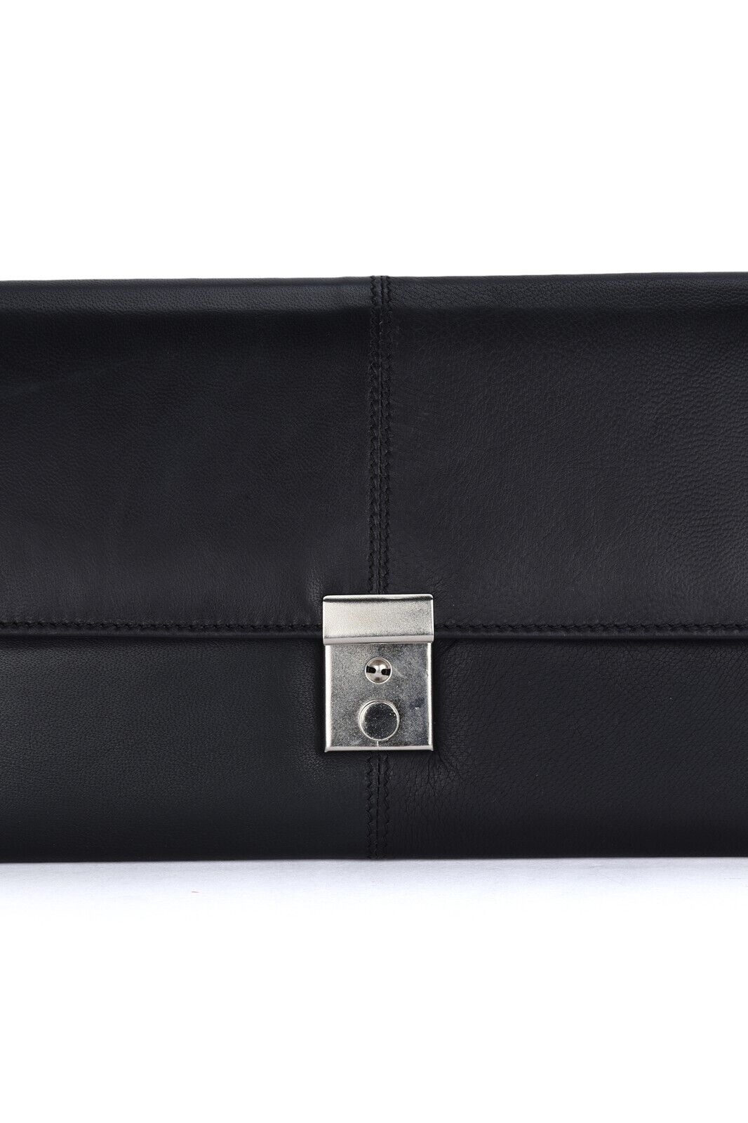 Leather TRAVEL Document WALLET ORGANISER with lock for Passport Notes