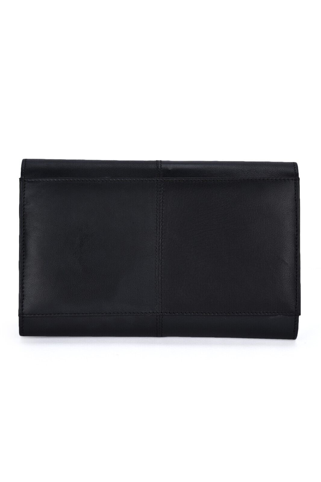 Leather TRAVEL Document WALLET ORGANISER with lock for Passport Notes
