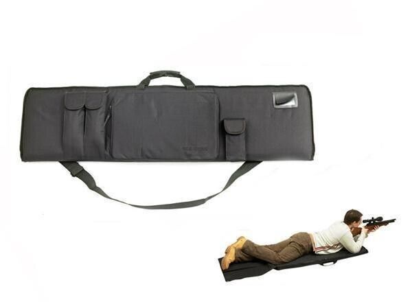 Gun Bag Airsoft  120cm Black Rifle Case Shooting Mat Width 46cm