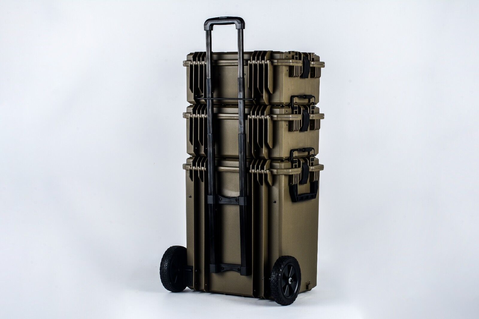 Camping Travel Trolley equipment travel holiday trips case box Olive Green