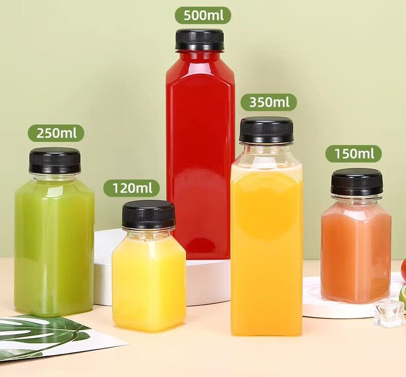Shot Bottles 120ml For Juice Shots Ginger Health Wellbeing 30% Recycled Plastic