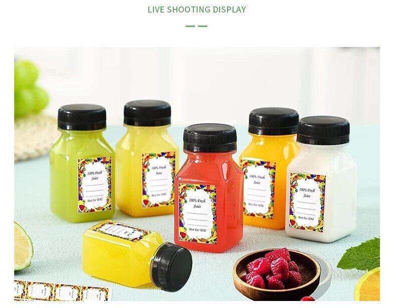 Shot Bottles 120ml For Juice Shots Ginger Health Wellbeing 30% Recycled Plastic