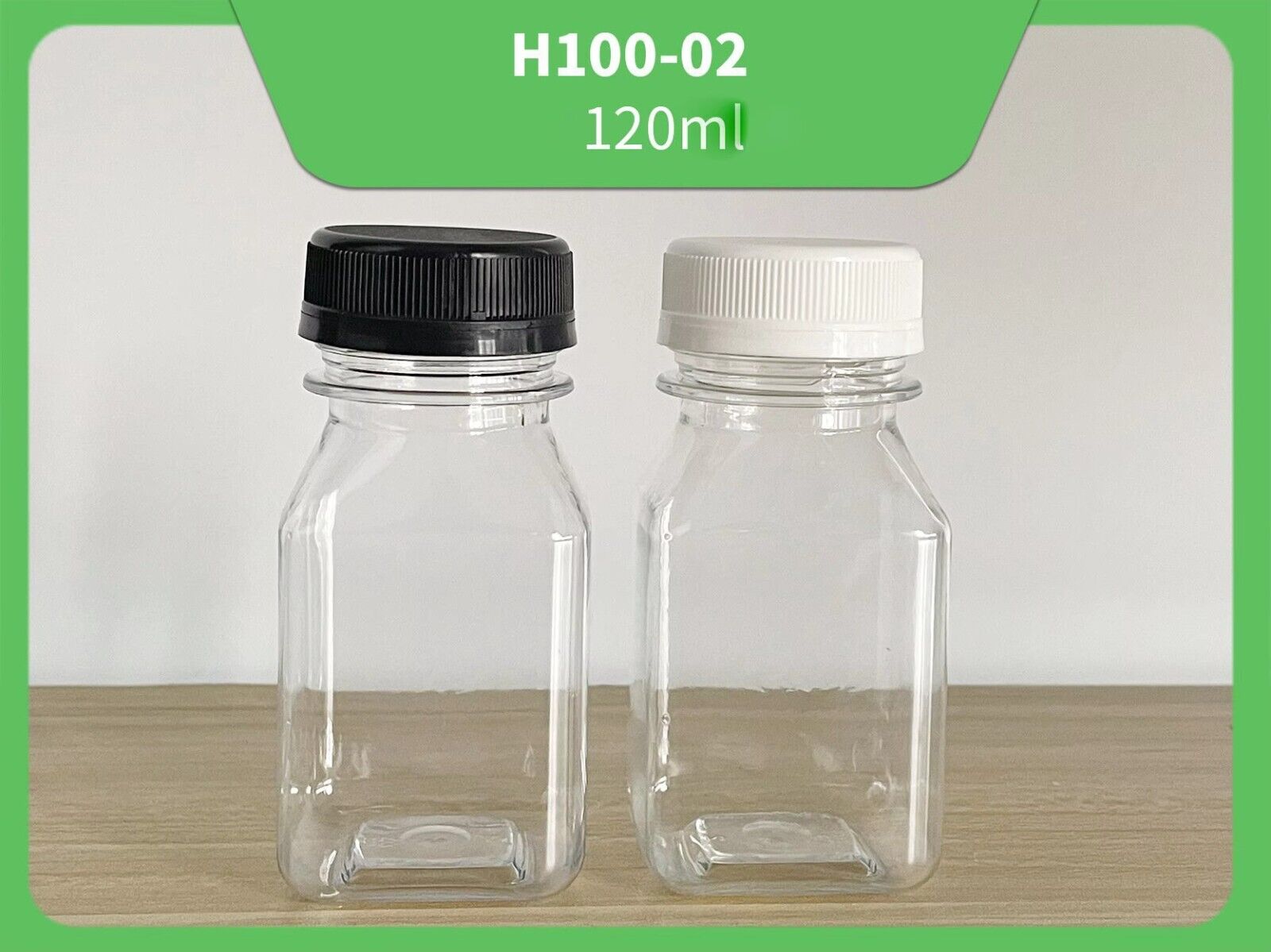 Shot Bottles 120ml For Juice Shots Ginger Health Wellbeing 30% Recycled Plastic