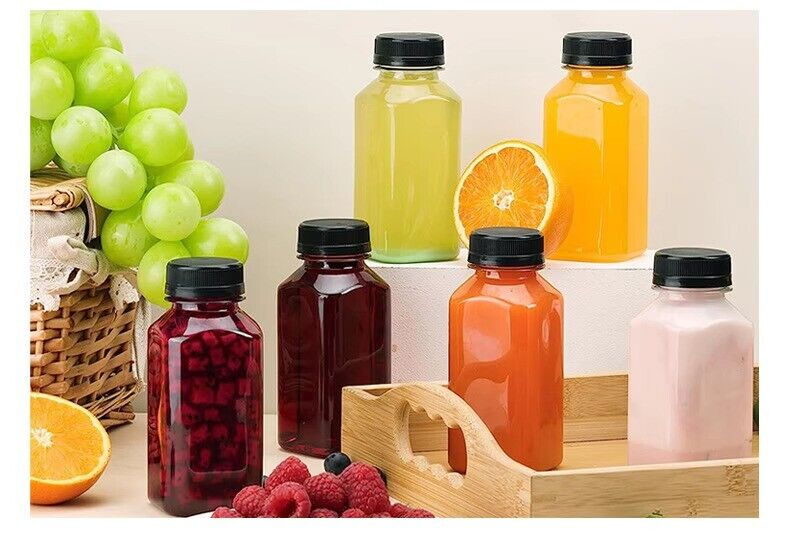 Shot Bottles 120ml For Juice Shots Ginger Health Wellbeing 30% Recycled Plastic