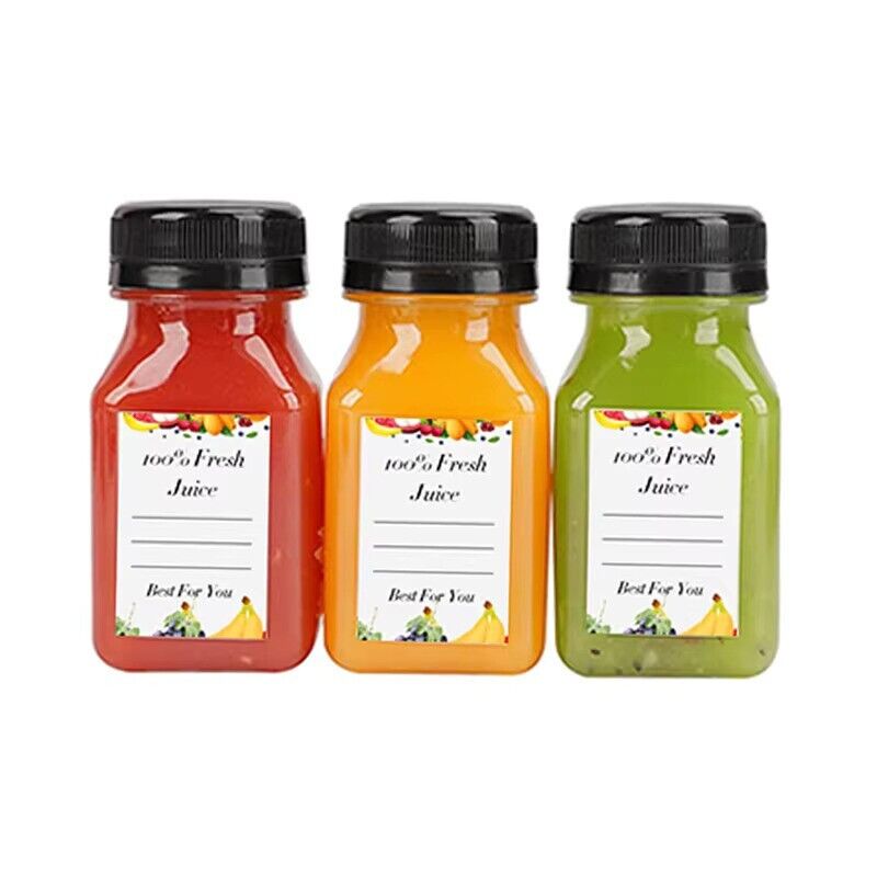 Shot Bottles 120ml For Juice Shots Ginger Health Wellbeing 30% Recycled Plastic