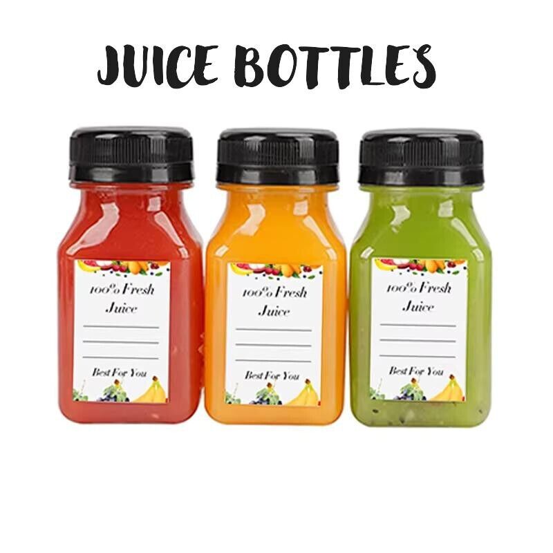 Shot Bottles 120ml For Juice Shots Ginger Health Wellbeing 30% Recycled Plastic