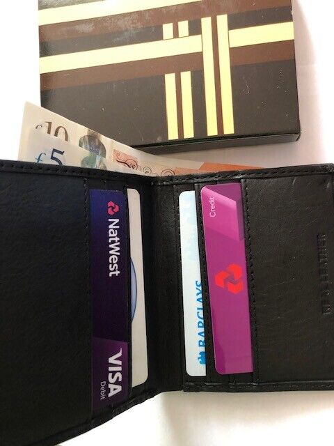 Leather Credit Card Holder Money Bus Oyster Wallet Gift Boxed