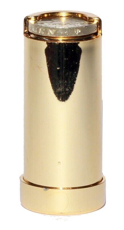 £1 COIN HOLDER one Pound cash change dispenser pocket taxi Gold tone 2PC