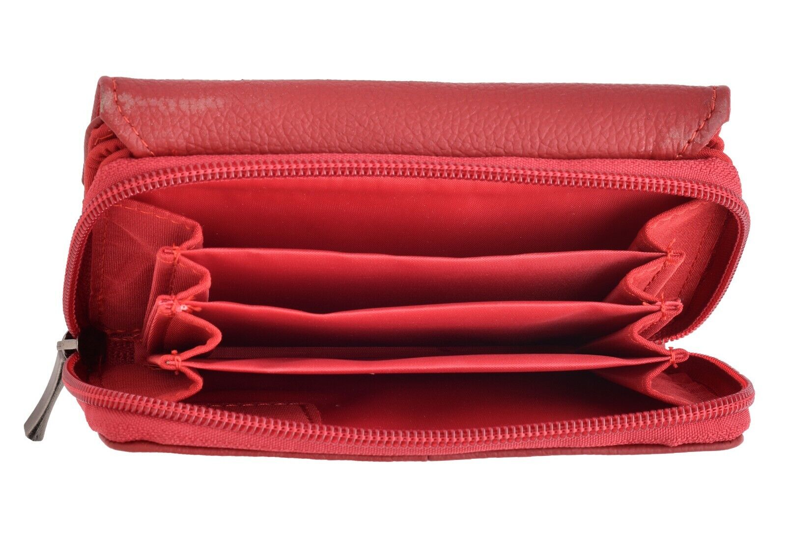 Ladies Leather Purse RFID Blocking Wallet with Multi Card Swing Section