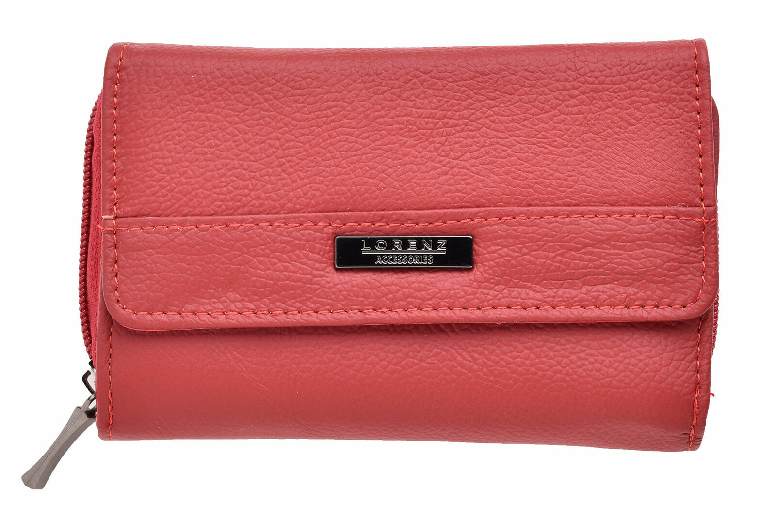 Ladies Leather Purse RFID Blocking Wallet with Multi Card Swing Section