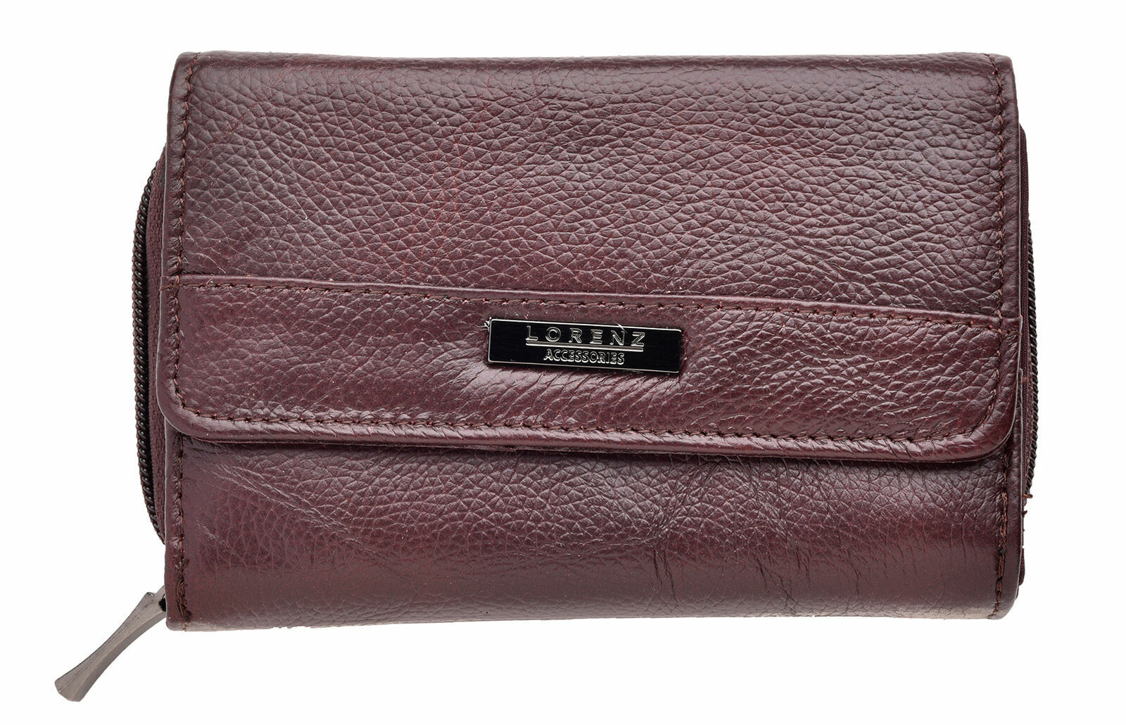 Ladies Leather Purse RFID Blocking Wallet with Multi Card Swing Section