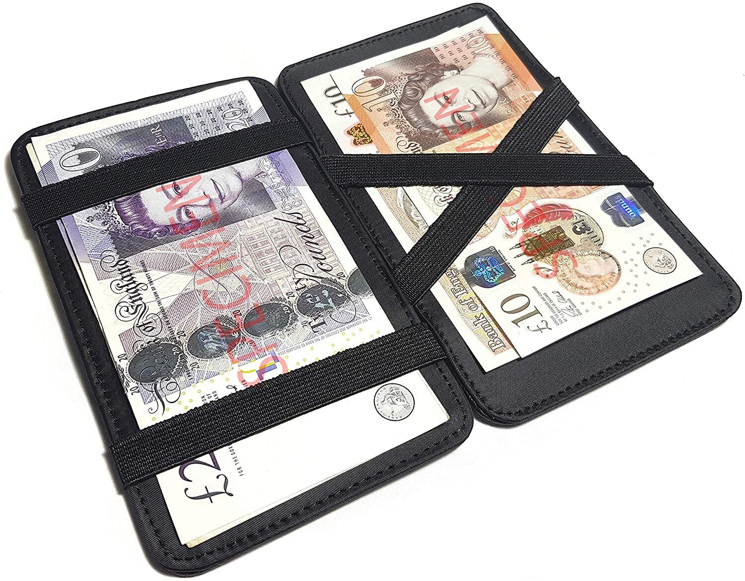 Magic wallet milkman taxi bus money trader puzzle wallet strong - 3 colours