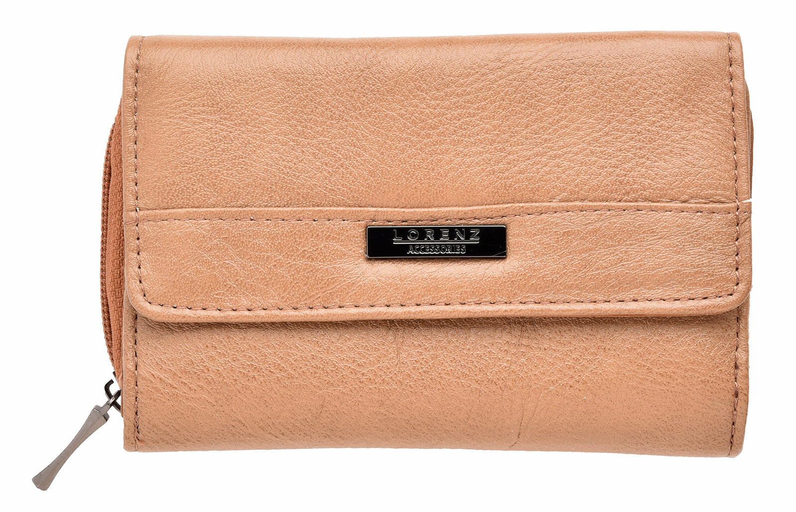 Ladies Leather Purse RFID Blocking Wallet with Multi Card Swing Section