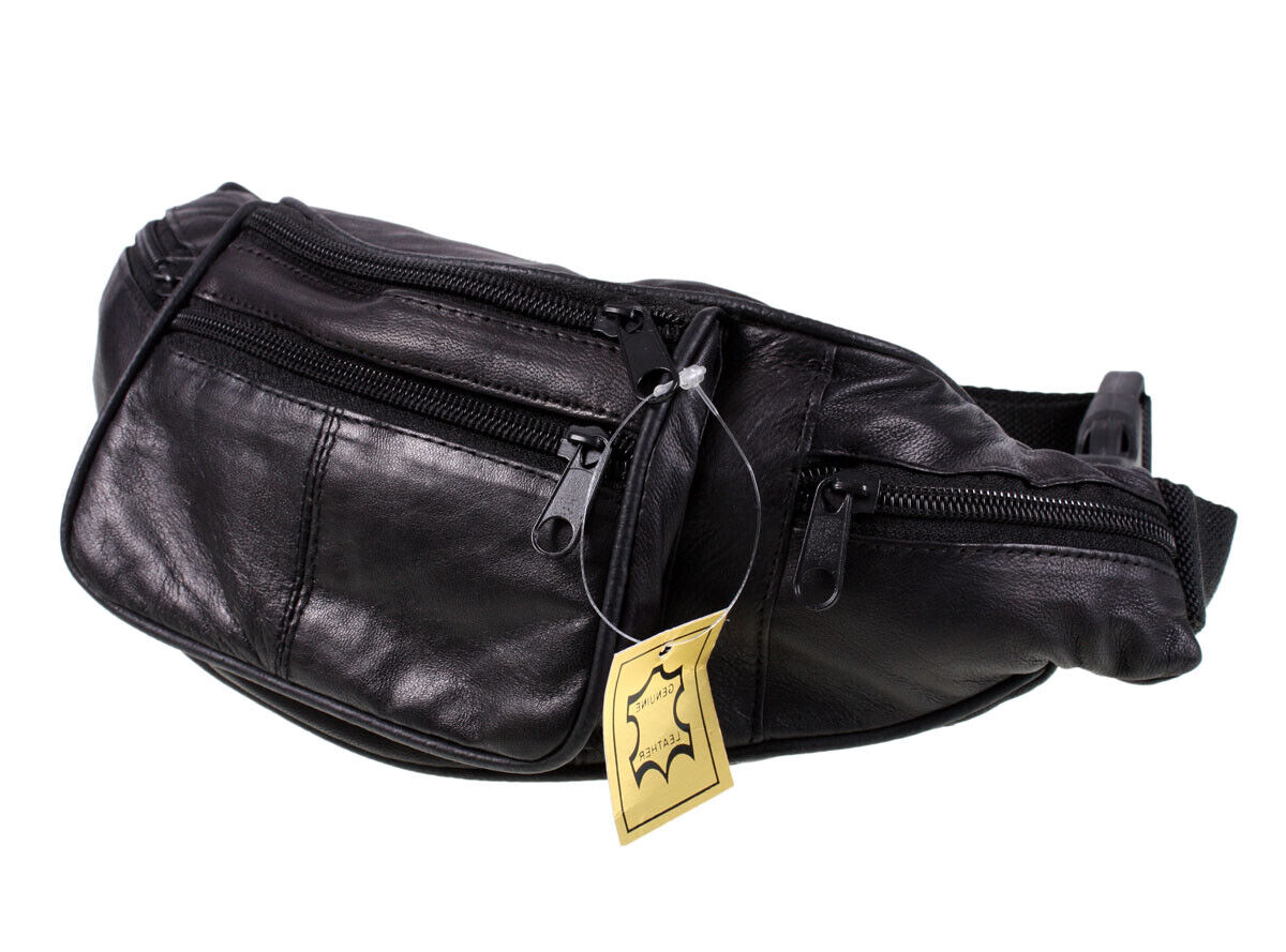 Leather Bumbag Waistbag Money Wallet Holiday Travel Outdoors UK SELLER