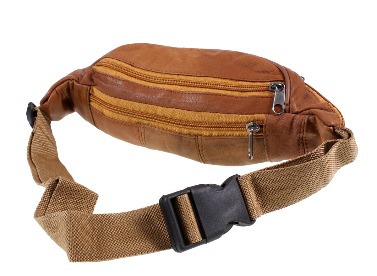 Leather Bumbag Waistbag Money Wallet Holiday Travel Outdoors UK SELLER