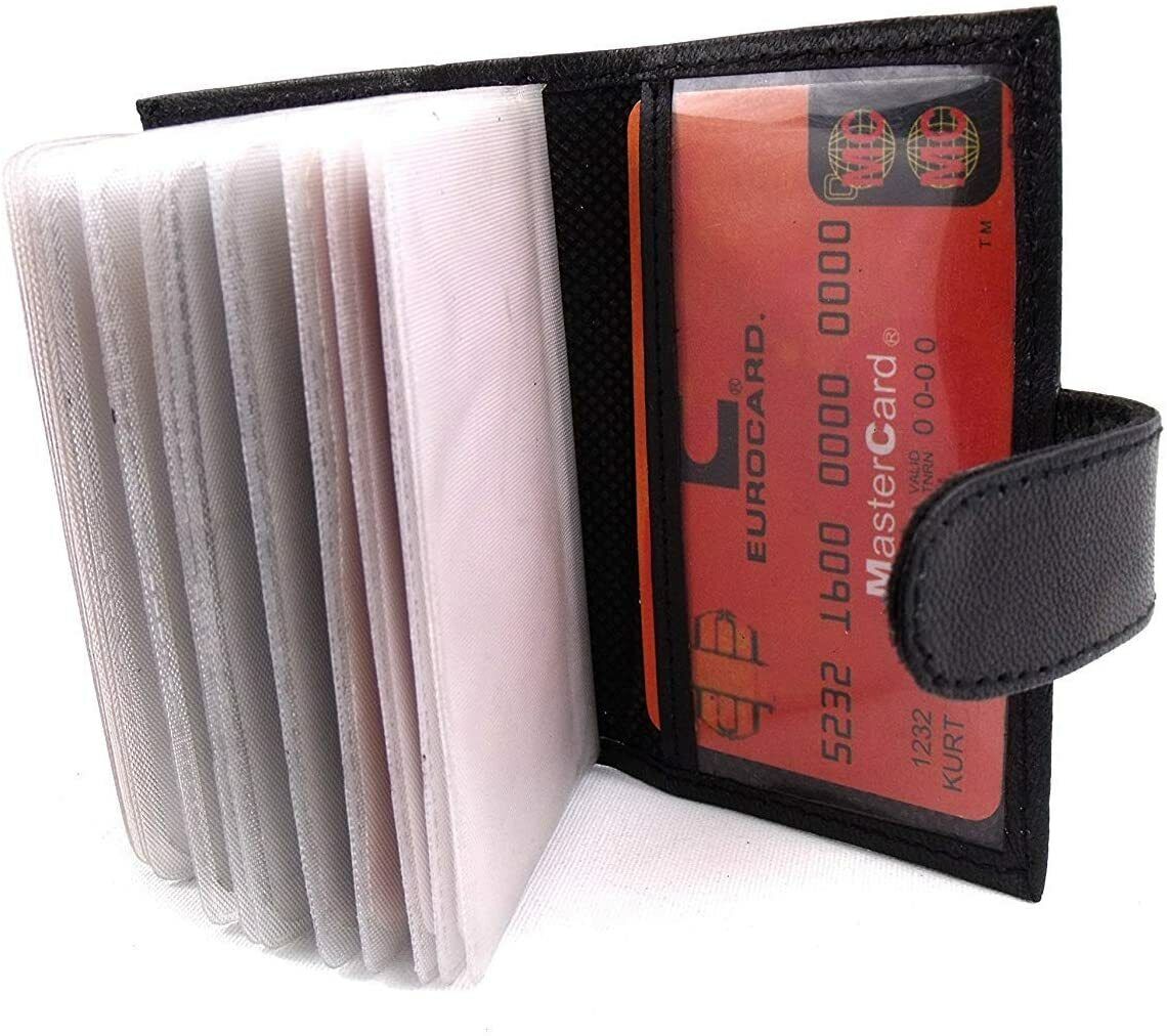 Leather Credit Card Holder Black or Brown