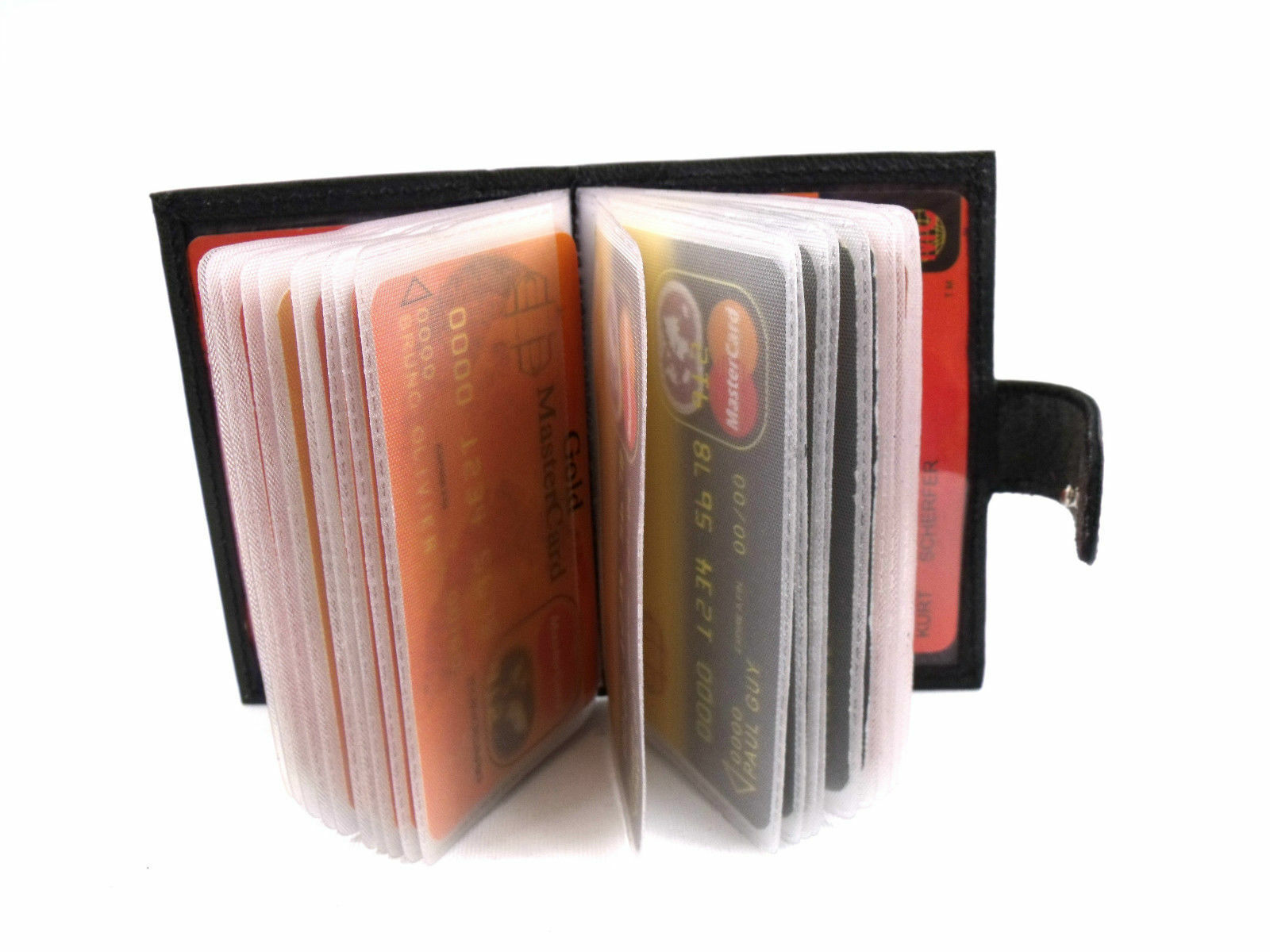 Leather Credit Card Holder Black or Brown