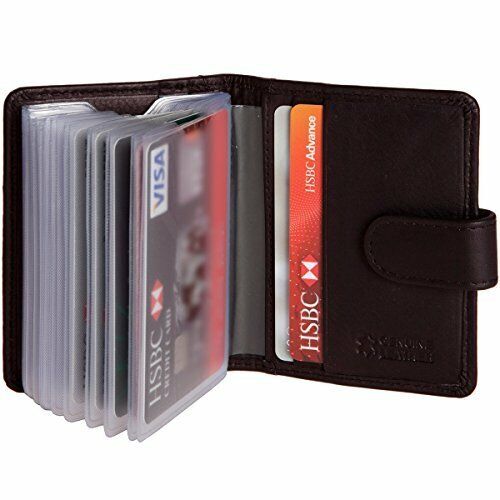 Leather Credit Card Holder Black or Brown