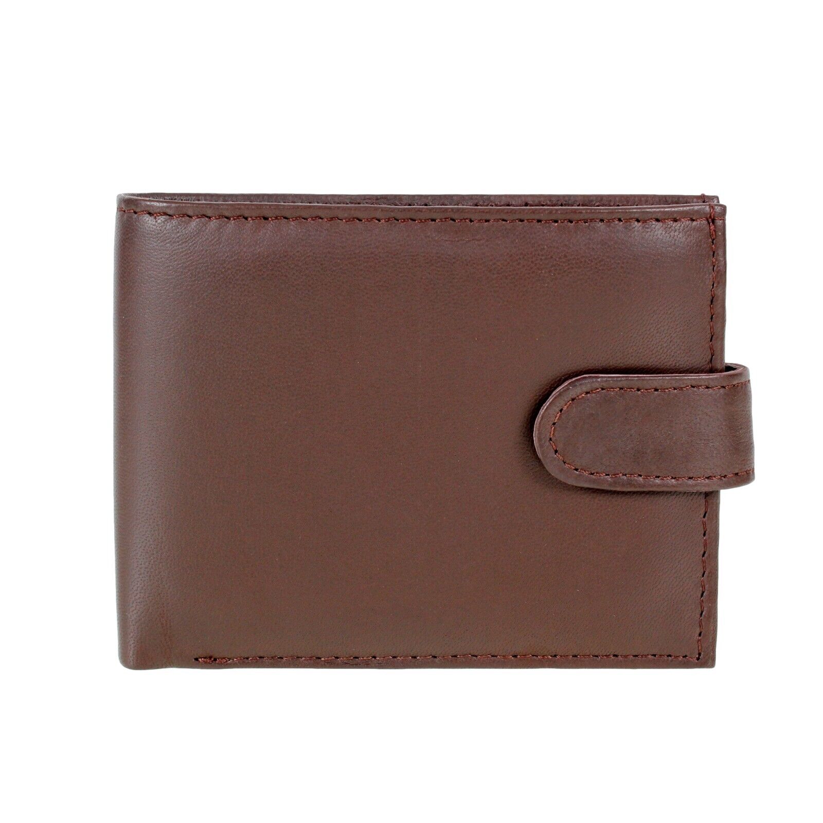 Mens Leather Wallet RFID SAFE Contactless Card Blocking ID Protection A