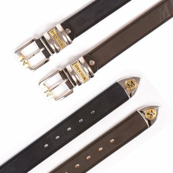 Mens Milano Leather Belt Multiple Styles