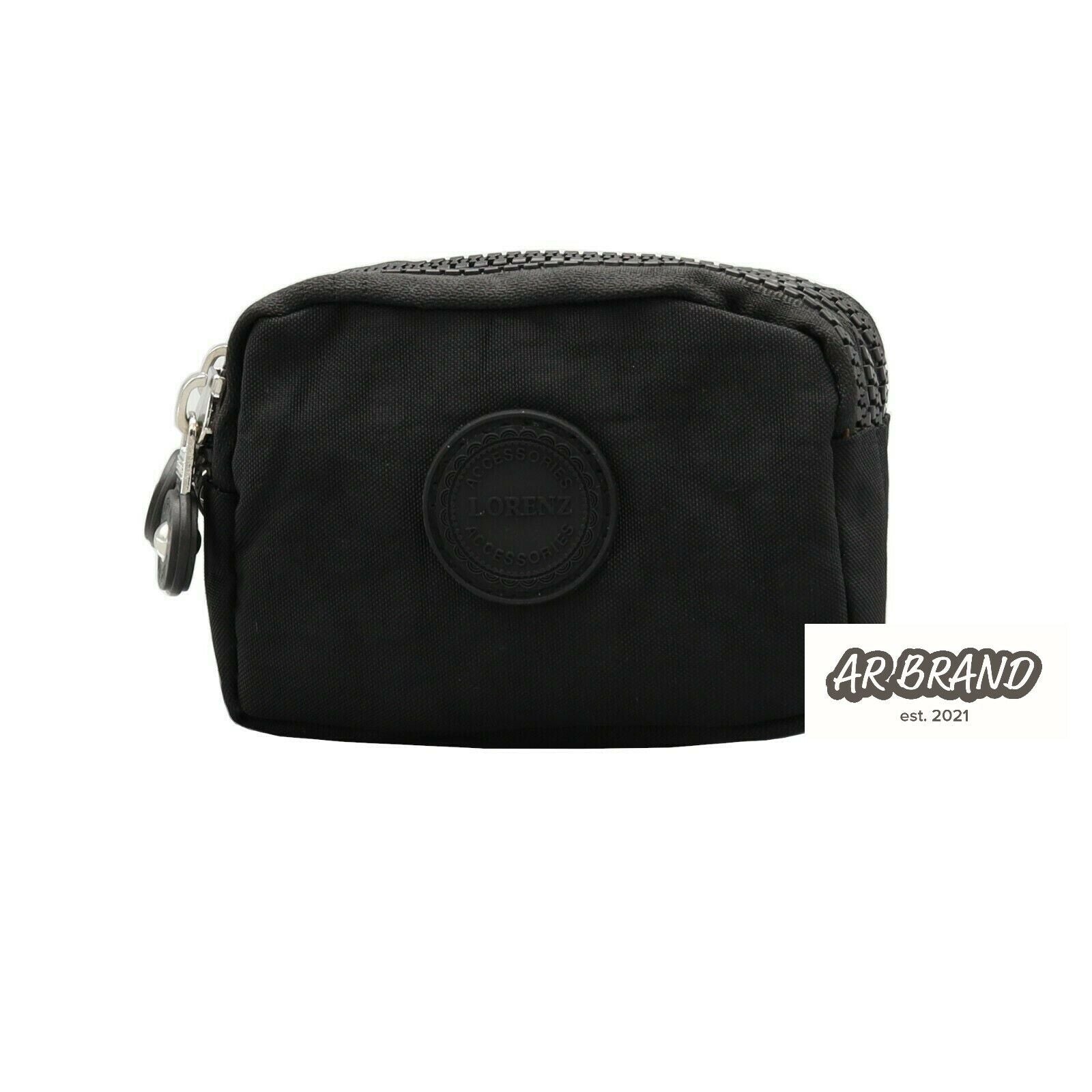 Design Ladies Women Girls Kids Small Zip Round Coin Purse with 3 Zip Closer