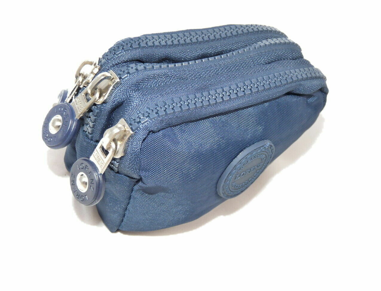 Design Ladies Women Girls Kids Small Zip Round Coin Purse with 3 Zip Closer